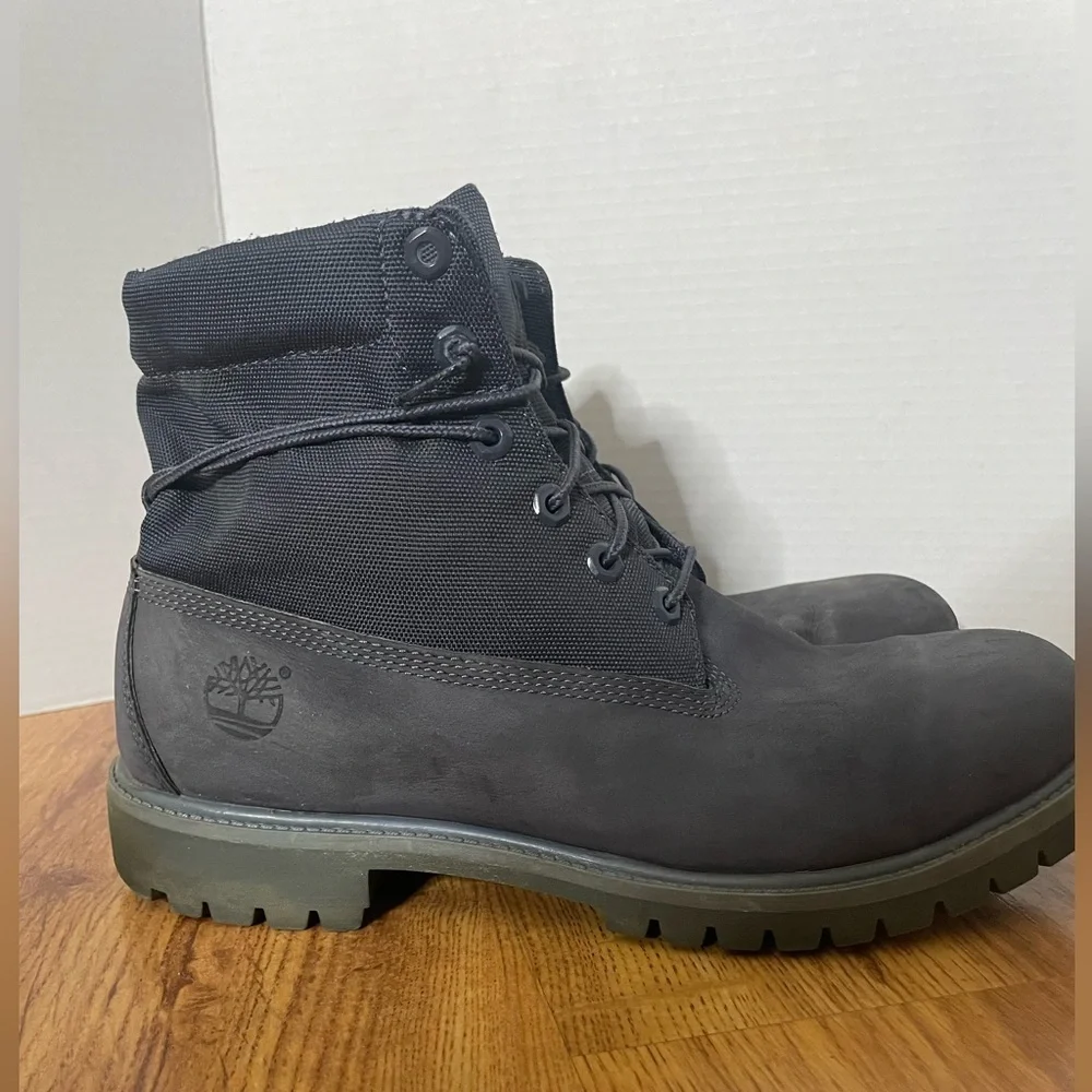 Timberland Men's Black Leather Lace-Up Boots